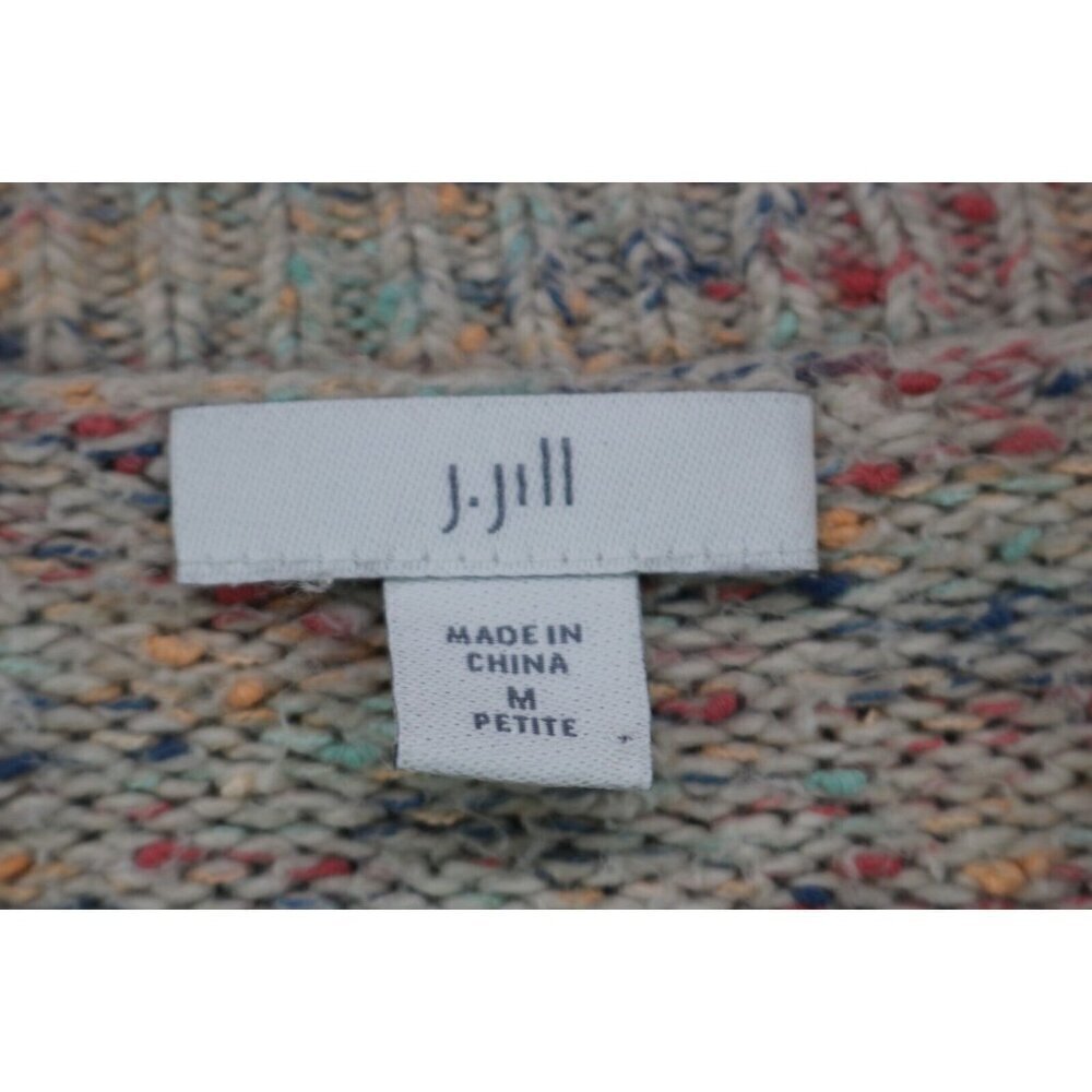 J.Jill Ribbed Cable Knit Long Sleeve Sweater-Size Medium/Petite - Picture 7 of 10